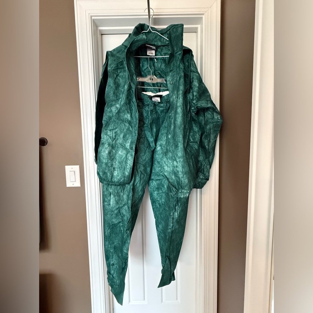 New Natural Gear Ultralight RainSuit Jacket & Pant Waterproof Green Camo Large